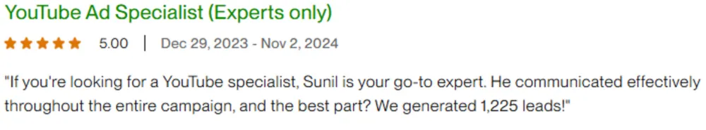 Client review 1