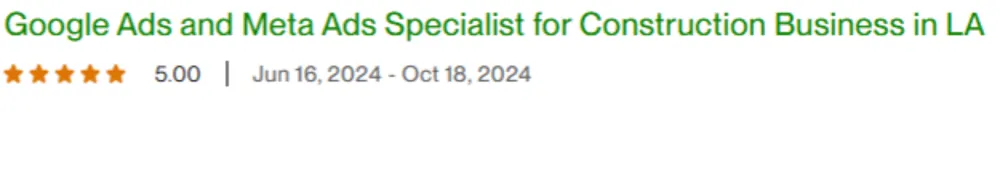 Client review 2
